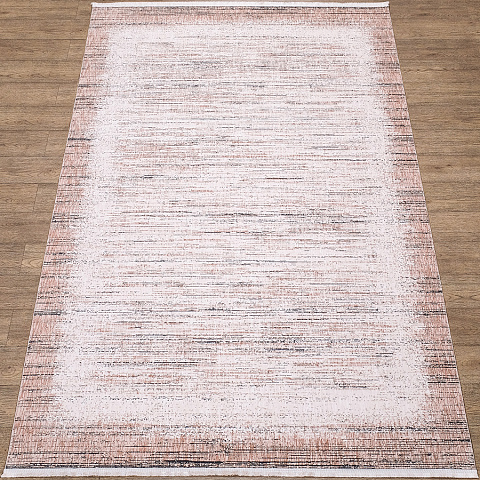 Турецкий прямой кремовый ковер flat b717d